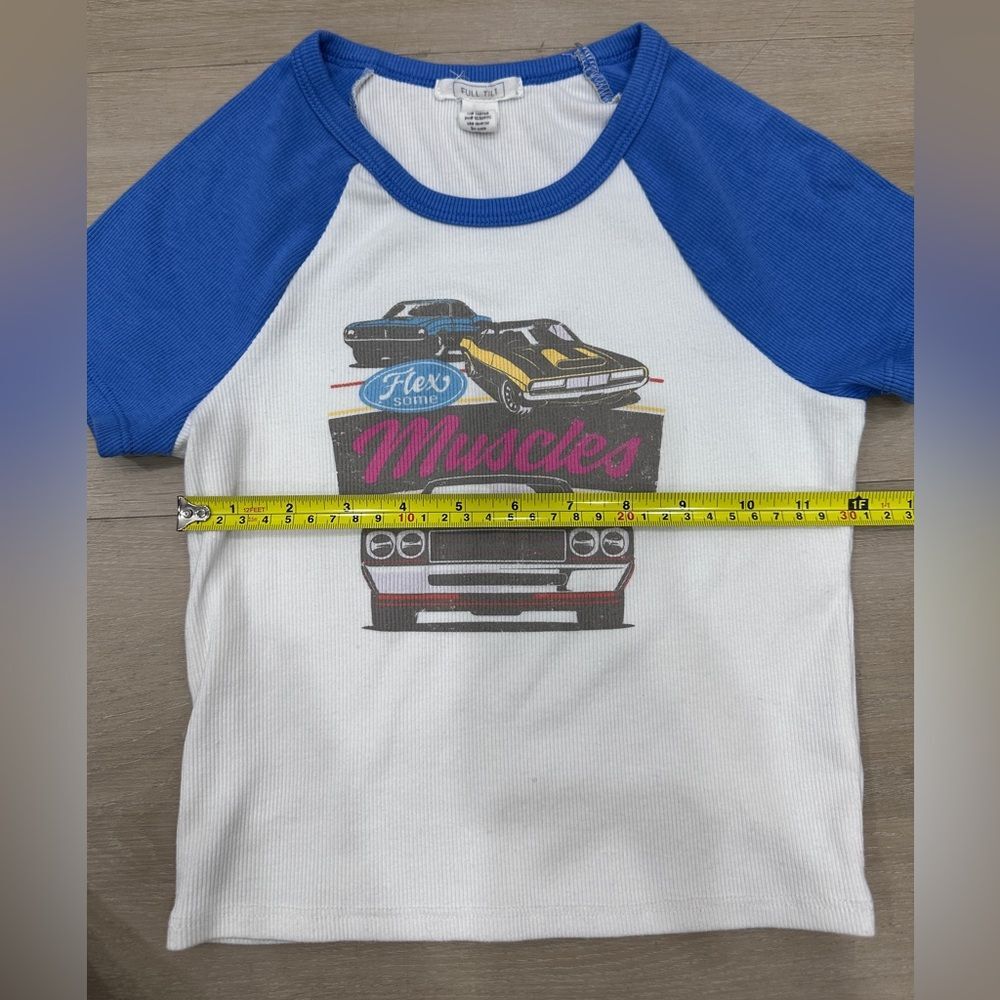 Full Tilt Vintage Cars Baby Tee, Large - Picture 4 of 4